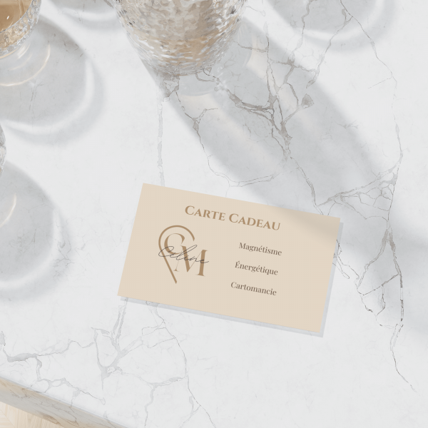 Carte cadeau soin énergétique, carte cadeau séance magnétisme, carte cadeau tirage de carte